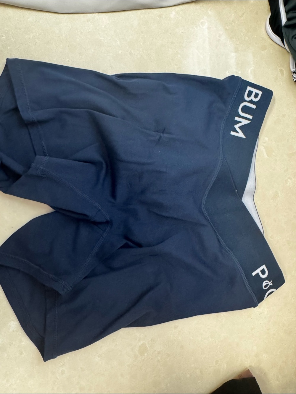 P🍑CHEE BUM Navy Women’s Active Shorts